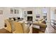 Bright living room featuring a fireplace, modern furniture and decor, and lots of natural light at 310 N Dotger N Ave # 4, Charlotte, NC 28204
