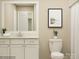 Bathroom featuring bright lighting, modern finishes, and a shower-tub combination at 3882 Horsham St, Indian Land, SC 29707