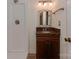Bathroom with a modern vanity and a walk-in shower at 4025 Woodfox Dr, Charlotte, NC 28277