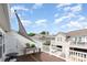 Spacious deck with outdoor seating, a privacy shade, and views of the neighboring homes and blue sky at 4117 Galloway Park Dr, Charlotte, NC 28262