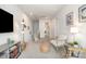 Second floor loft area with comfortable seating, carpeted floors, and neutral decor that leads to the bedrooms at 4117 Galloway Park Dr, Charlotte, NC 28262