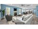 Cozy living space with a fireplace, open floor plan, and seamless flow to the dining area and kitchen at 4658 Cedar Rock Dr, Charlotte, NC 28273