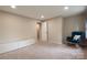 Minimal bedroom with a rocking chair and attached ensuite at 5604 Bethesda Ct, Charlotte, NC 28226