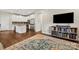 Bright, open floor plan with kitchen flowing into the living room at 6578 Bopre Ln, Denver, NC 28037