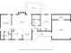 Detailed floor plan showcasing the layout of the primary bedroom, kitchen, living room, and outdoor deck at 113 Helena St, Mount Holly, NC 28120