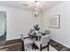 Inviting dining area with modern light fixture and decor at 134 Kerri Dawn Ln # 117, Locust, NC 28097