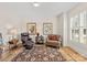 Elegant living room featuring comfortable seating and stylish decor, creating a cozy and inviting atmosphere at 2606 Walker Rd, Matthews, NC 28105