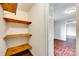 Storage closet with shelves at 275 N Garrison Rd, Rock Hill, SC 29730