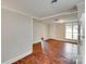 Spacious living area boasting hardwood floors, a bright window, and neutral colors at 275 N Garrison Rd, Rock Hill, SC 29730
