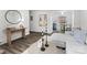 Open living space featuring wood floors, neutral decor, and seamless flow into the dining area at 4226 Randolph Rd, Charlotte, NC 28211