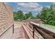 Large outdoor deck with access to carport at 443 Troutman Farm Rd, Statesville, NC 28677