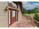 Exterior of the home features a spacious front porch with a traditional door at 443 Troutman Farm Rd, Statesville, NC 28677