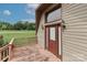 Exterior view featuring front door and deck at 443 Troutman Farm Rd, Statesville, NC 28677