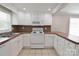 Cozy kitchen with white cabinets, wood countertops, and modern appliances at 6124 Old Mt Holly Rd, Charlotte, NC 28208