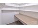Well-organized pantry featuring ample shelving and a countertop at 6124 Old Mt Holly Rd, Charlotte, NC 28208