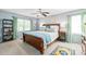 Serene bedroom features a comfortable bed, soft lighting, and tasteful decor, offering a relaxing retreat at 618 Heathermoor Ct, Charlotte, NC 28209
