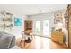 Bright dining area with table, chairs, and access to the patio through French doors at 618 Heathermoor Ct, Charlotte, NC 28209