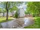 Two-story home with a well-maintained yard and concrete driveway, offering a glimpse of the serene neighborhood surroundings at 618 Heathermoor Ct, Charlotte, NC 28209