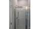 Bathroom shower with clear sliding doors and chrome trim at 7 Scott Sw St, Concord, NC 28025