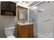 Bathroom features a shower and vanity at 844 Fieldstone Rd, Mooresville, NC 28115