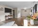 Spacious living room with hardwood floors, neutral walls, and comfortable seating arrangement at 844 Fieldstone Rd, Mooresville, NC 28115