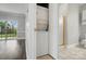 Utility closet with washer and dryer unit at 8731 Coralbell Ln, Charlotte, NC 28213