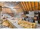 Image of unfinished attic showing beams and mechanical features at 9918 Windrow Dr, Indian Trail, NC 28079