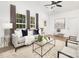 Bright living room featuring vaulted ceilings, neutral decor, and hardwood floors at 1129 Thayer Glen Ct, Charlotte, NC 28213