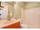Bathroom featuring a bathtub and shower combination, along with a sink and vanity at 1184 Cambridge Dr, Shelby, NC 28152