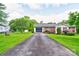 Well-maintained ranch-style home with beautiful landscaping and a paved driveway at 1184 Cambridge Dr, Shelby, NC 28152