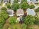 Aerial view of home with a private backyard oasis and swimming pool at 1225 Madison Green Dr, Fort Mill, SC 29715