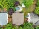Aerial view of the home showing the layout of the property, neighboring homes, pool, patio, and yard at 1225 Madison Green Dr, Fort Mill, SC 29715