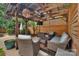 Comfortable outdoor lounge area with stylish furniture and a covered structure at 1225 Madison Green Dr, Fort Mill, SC 29715