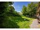 Expansive backyard offers plenty of space for outdoor activities and gardening, framed by mature trees and landscaping at 12416 Kane Alexander Dr, Huntersville, NC 28078