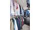 Well-organized walk-in closet providing ample storage for clothing and accessories at 12416 Kane Alexander Dr, Huntersville, NC 28078