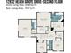 Second floor floor plan featuring bedrooms, bathrooms, walk in closets, utility, and hall at 12832 Heath Grove Dr, Huntersville, NC 28078