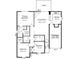 Detailed floor plan showcasing layout, dimensions, and room sizes; primary bedroom, living room, kitchen, garage at 13408 Golden Apple Ct, Charlotte, NC 28215