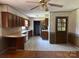 Eat-in kitchen featuring classic cabinetry, neutral countertops and tile floors at 140 Porter Rd, Statesville, NC 28625