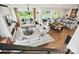 Spacious living room with great natural light, open to the gourmet kitchen and outdoor living at 14210 Kershaw Cir # 20, Huntersville, NC 28078