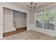 Well-lit dining room featuring carpet floors and a large window with backyard views at 14501 Asheton Creek Dr, Charlotte, NC 28273