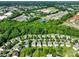 A stunning aerial view shows the neighborhood's layout, with rows of houses nestled among lush greenery at 14501 Asheton Creek Dr, Charlotte, NC 28273