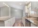 Spacious kitchen with granite counters, stainless steel appliances, and a convenient island for dining at 154 Stable Brook Ln, Taylorsville, NC 28681