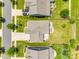 Aerial view of the property showcasing the layout, landscaping, and outdoor living spaces at 16008 Weeping Valley Dr, Fort Mill, SC 29715