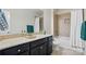 Bathroom featuring a bathtub and shower combination and a vanity with a sink at 161 Leaning Tower Dr, Mooresville, NC 28117