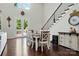 Dining area with staircase and natural light at 161 Leaning Tower Dr, Mooresville, NC 28117