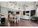 Bright open concept living space featuring a modern design at 161 Leaning Tower Dr, Mooresville, NC 28117