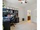 Comfortable office space featuring a computer desk, rolling chair, and ceiling fan at 161 Leaning Tower Dr, Mooresville, NC 28117