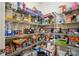 Well-organized walk-in pantry with wire shelving at 161 Leaning Tower Dr, Mooresville, NC 28117