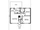 Detailed floor plan showcasing the layout with living room, dining area, kitchen, bedrooms and deck at 1809 Jameston Dr, Charlotte, NC 28209