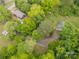 Aerial view of a property surrounded by lush greenery and trees in a serene neighborhood at 315 Rivers St, Rock Hill, SC 29730